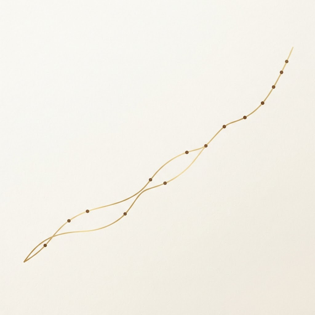 Abstract minimal upward trending path illustration